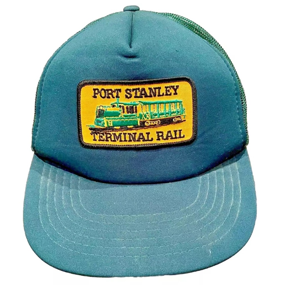 RARE Port Stanley Terminal Rail Road Snapback Hat Cap PSTR Train Adjustable